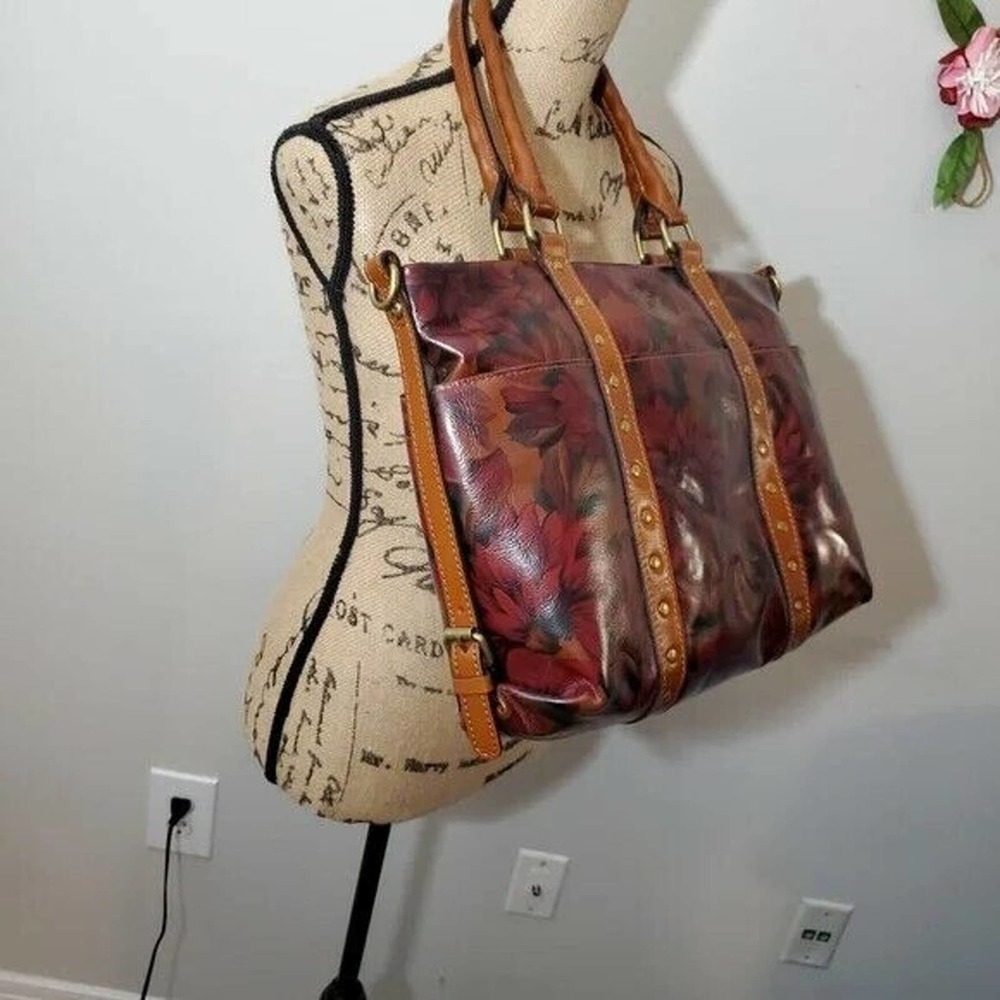 Patricia Nash Carducci English Rustic Mums tote satchel handbag NEW!!!! - Picture 6 of 12